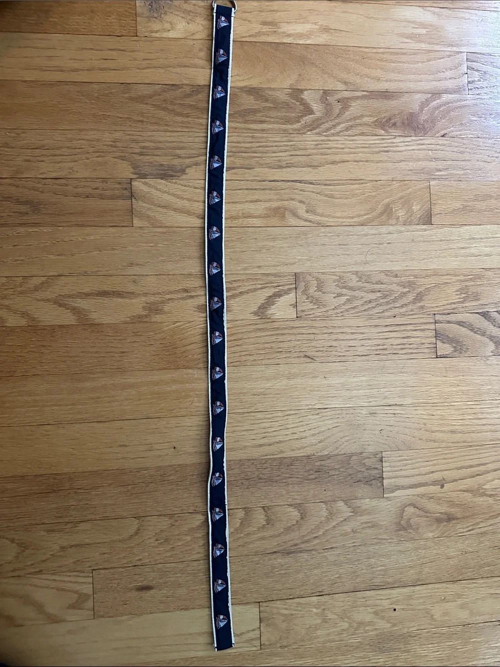 Navy Sailboat youth belt with Cream Trim